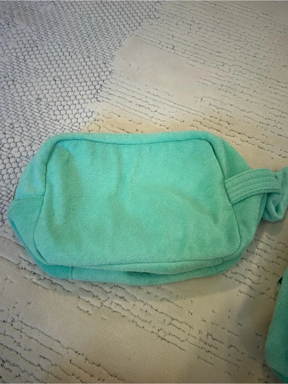 Stoney Clover Lane Mint Green Plush Backpack & Swim Pouch Set